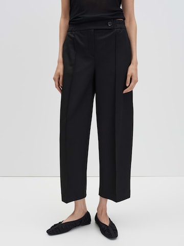 Wide leg Pantaloni con piega frontale 'Cisilia' di Someday in nero: frontale