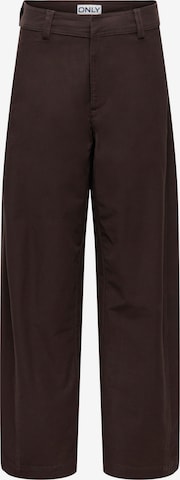 Pantalon 'ONLClair' ONLY en marron : devant