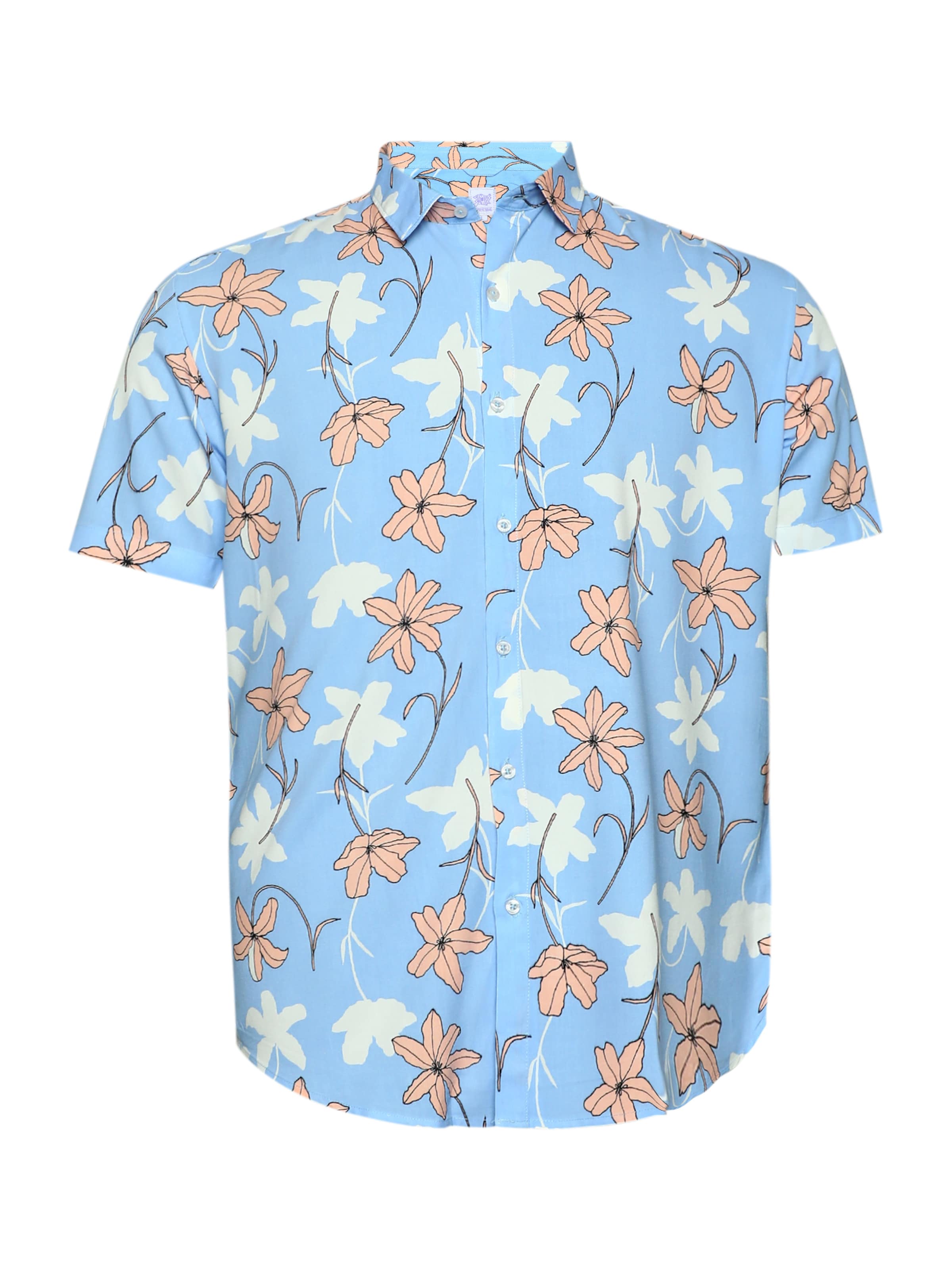 Campus Sutra Rovný strih Košeľa 'Zyaire' - Modrá: predná strana