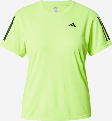 Tricou funcțional 'Own The Run' de la ADIDAS PERFORMANCE pe verde: față