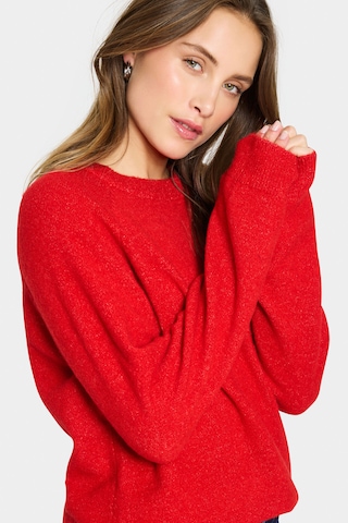 SAINT TROPEZ Sweter 'Garbie' w kolorze czerwony