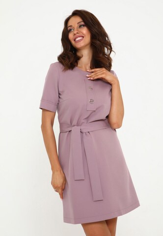 Awesome Apparel Dress in Purple: front