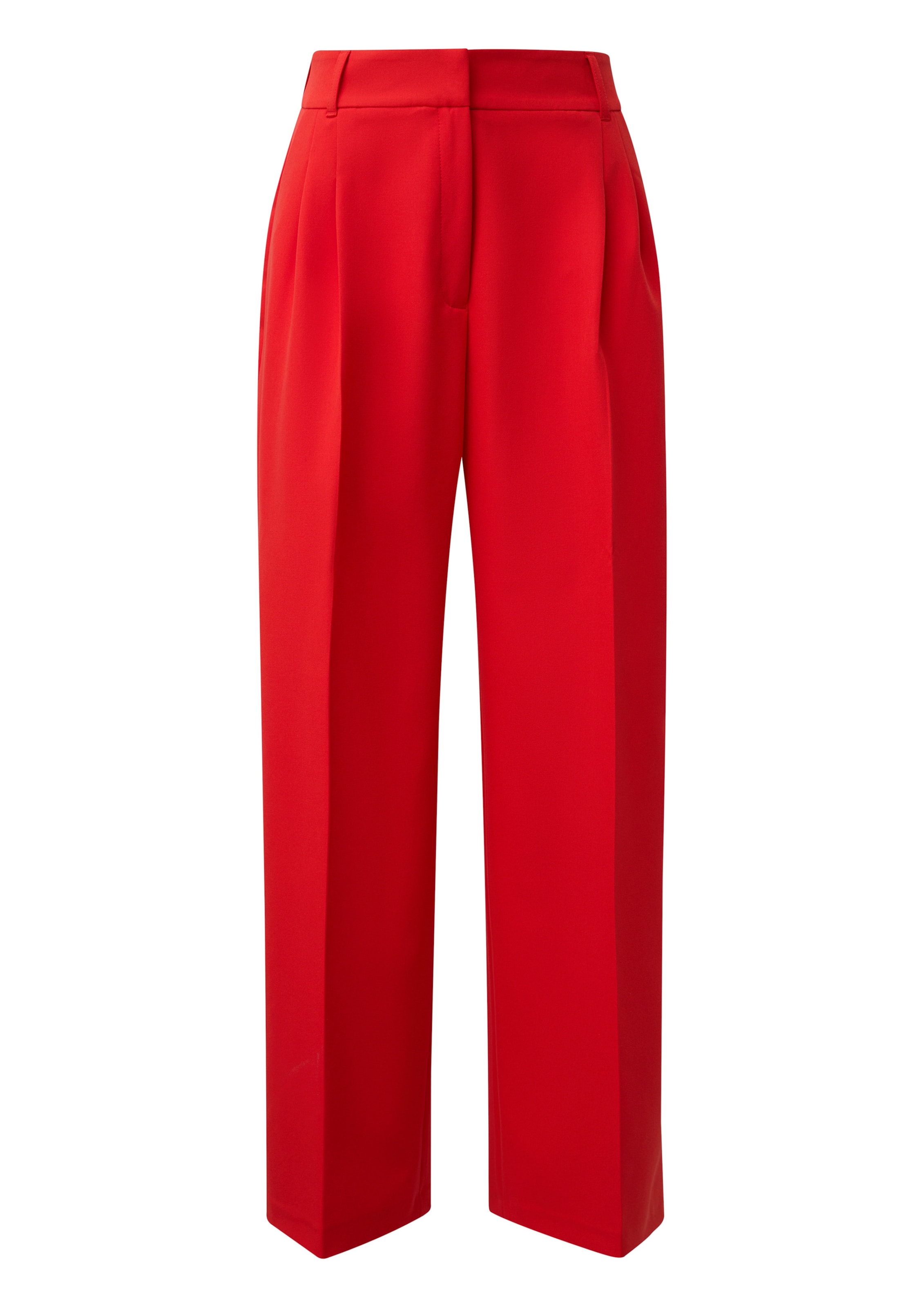 s.Oliver Wide leg Broek in Rood: voorkant