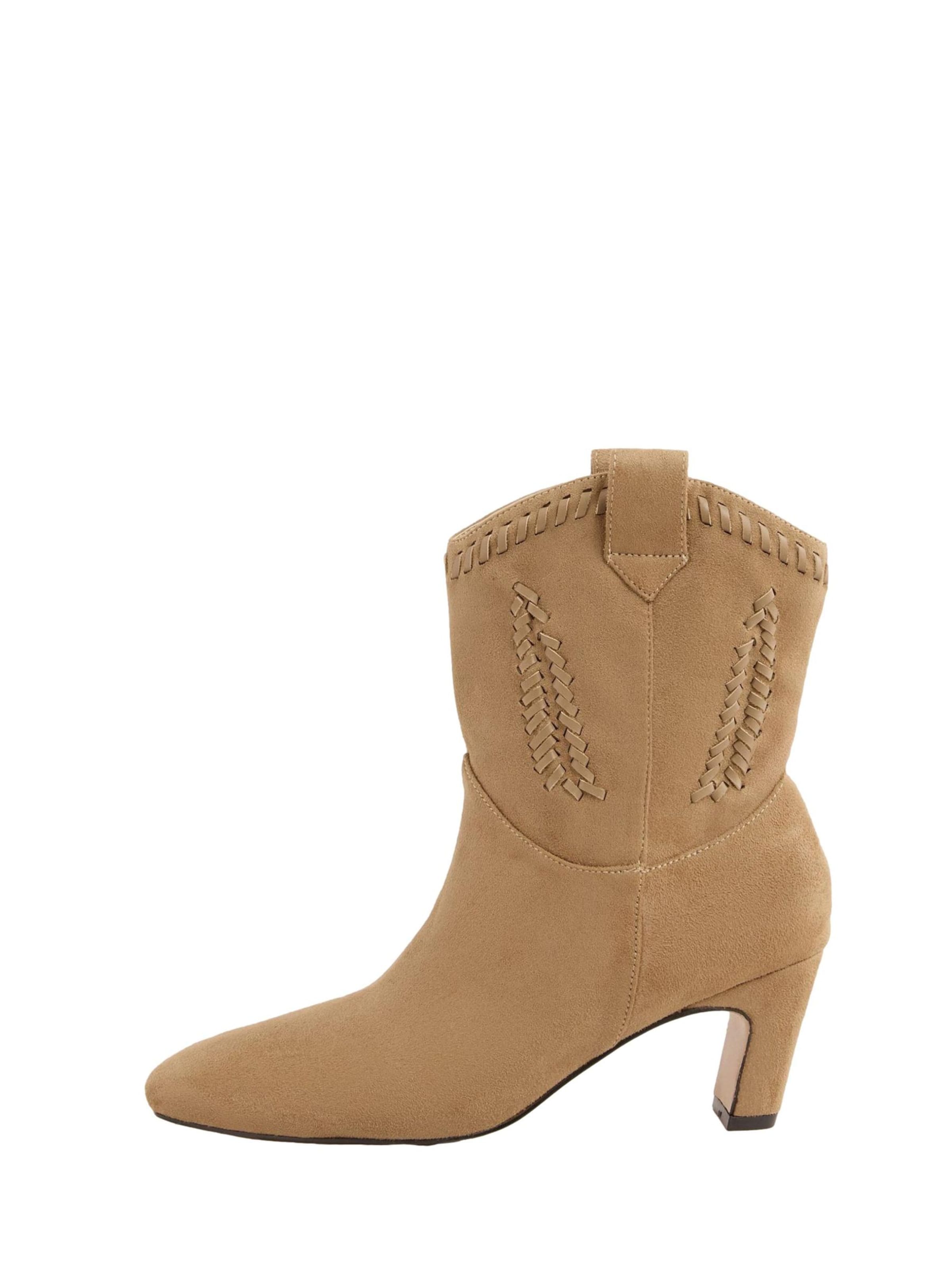 love & roses Cowboy boot in Brown: front