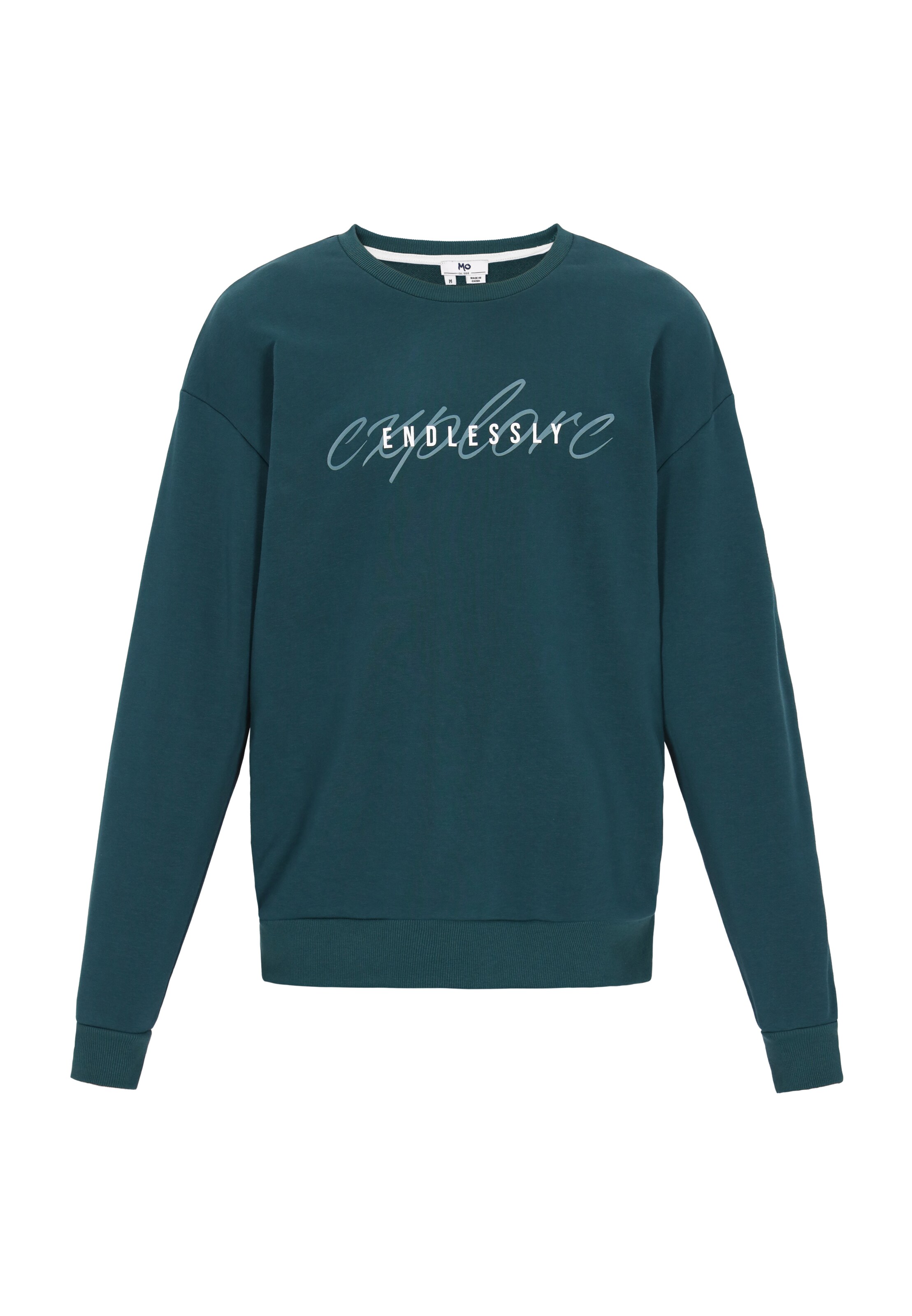 MO Sweatshirt 'Back To School' in Grün: Vorderseite