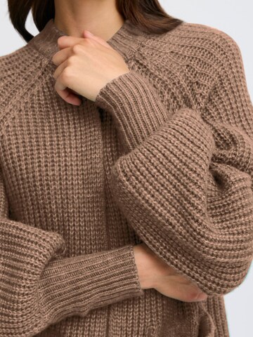 Fransa Knit cardigan in Brown