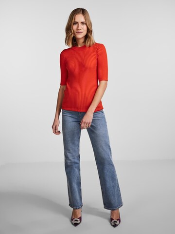 PIECES - Pullover 'CRISTA' em vermelho