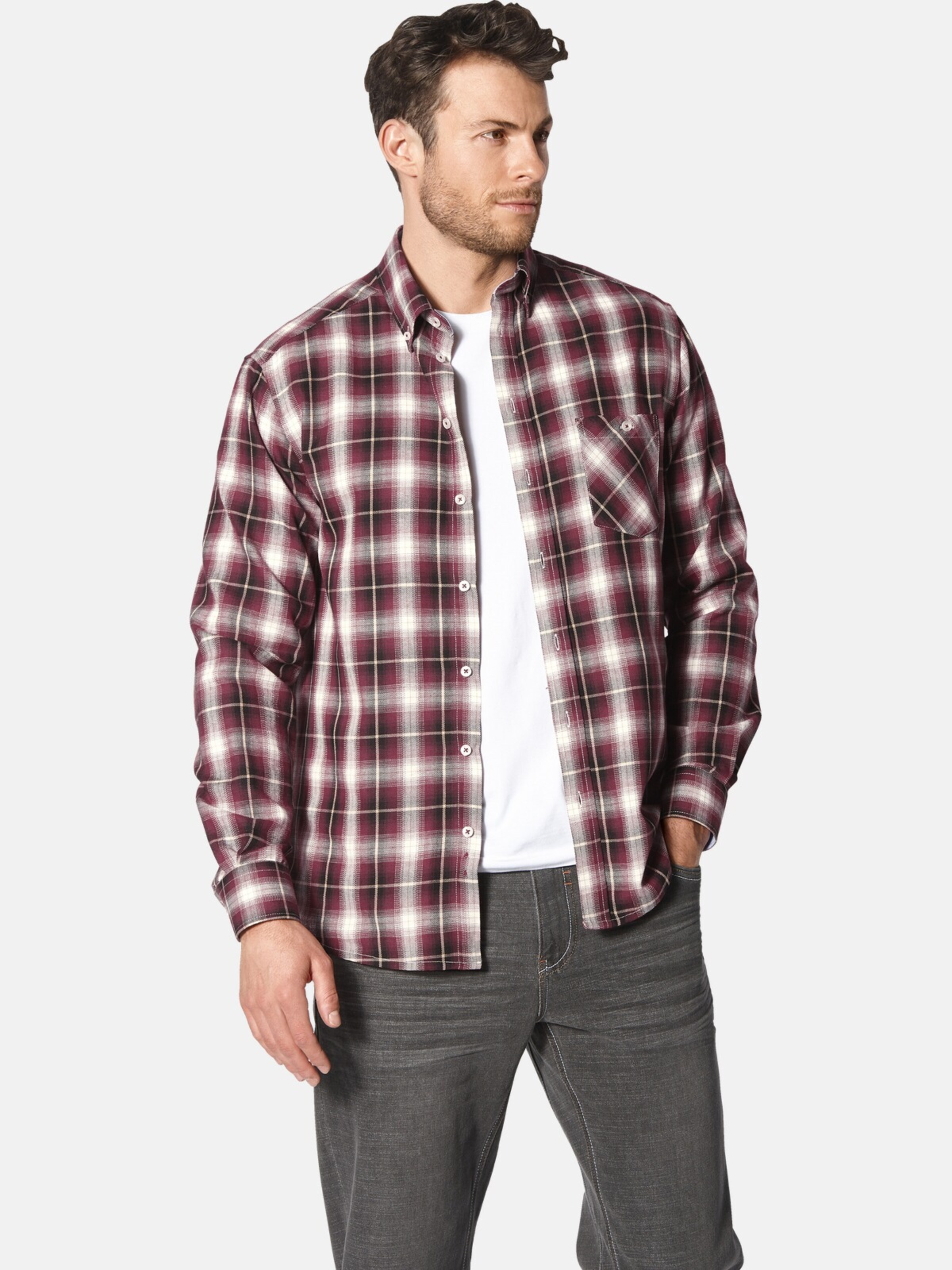 BABISTA Regular fit Button Up Shirt in Red: front