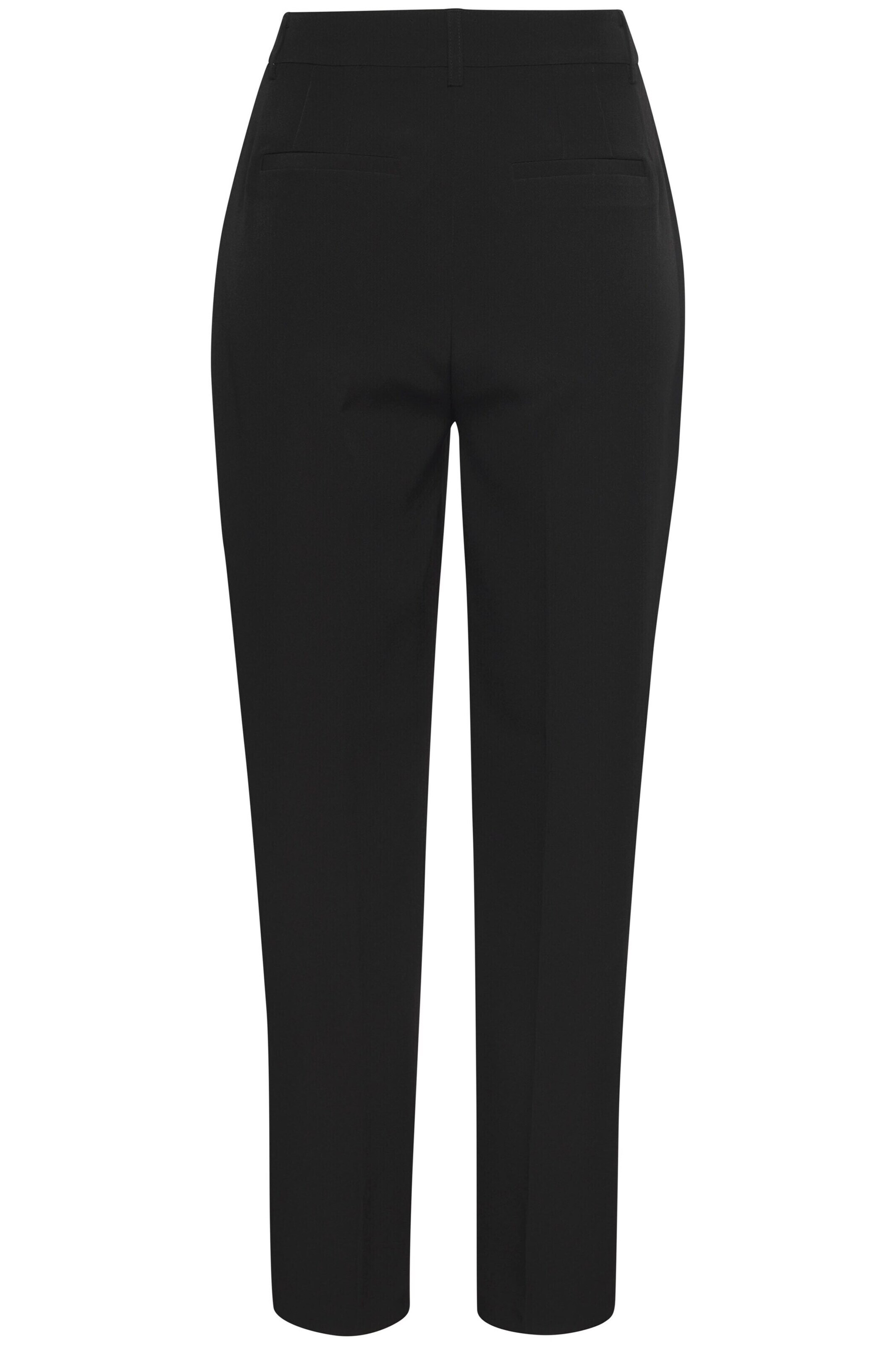 LASCANA Regular Pleated Pants in Black