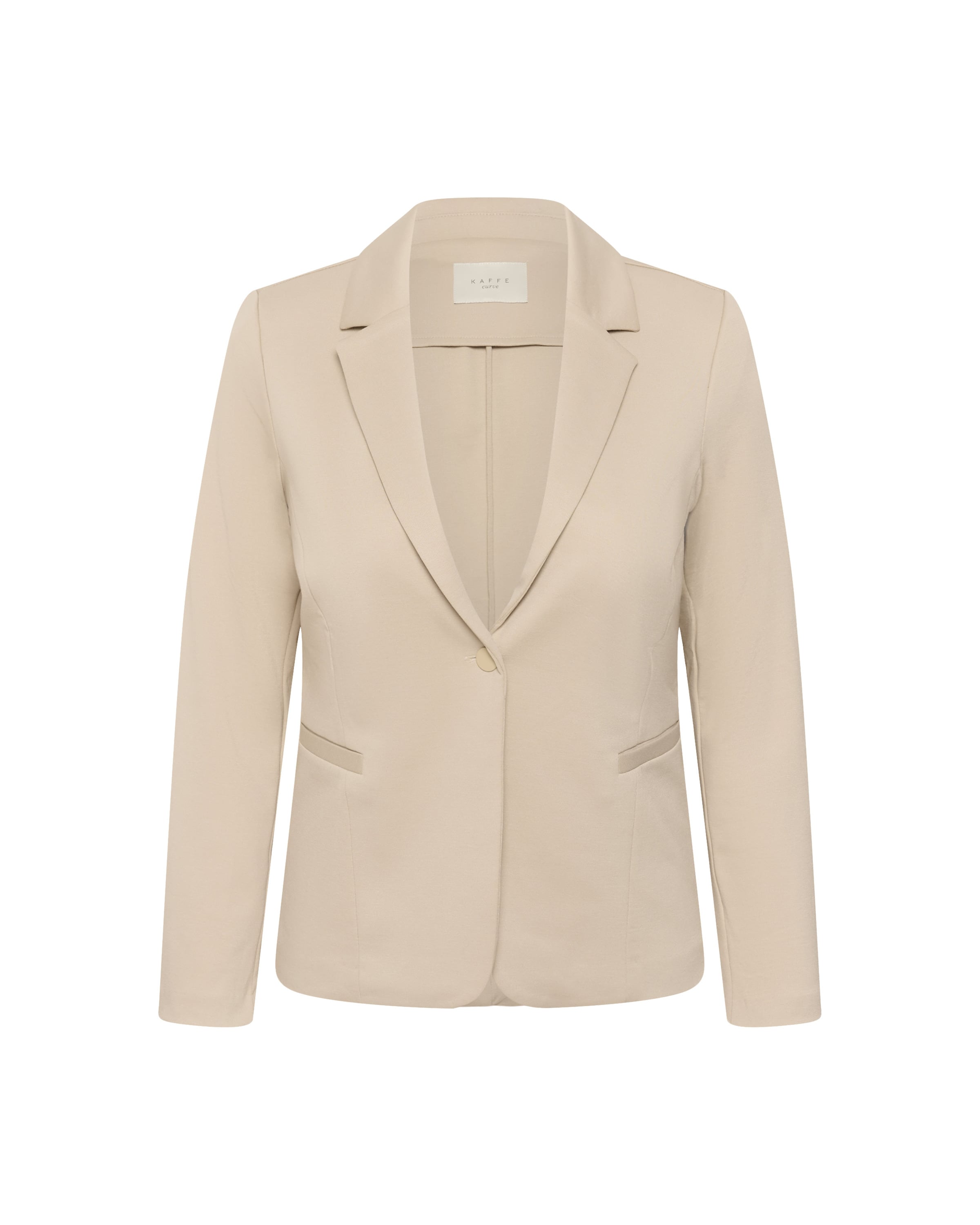 Blazer 'Jenna' KAFFE CURVE en gris : devant