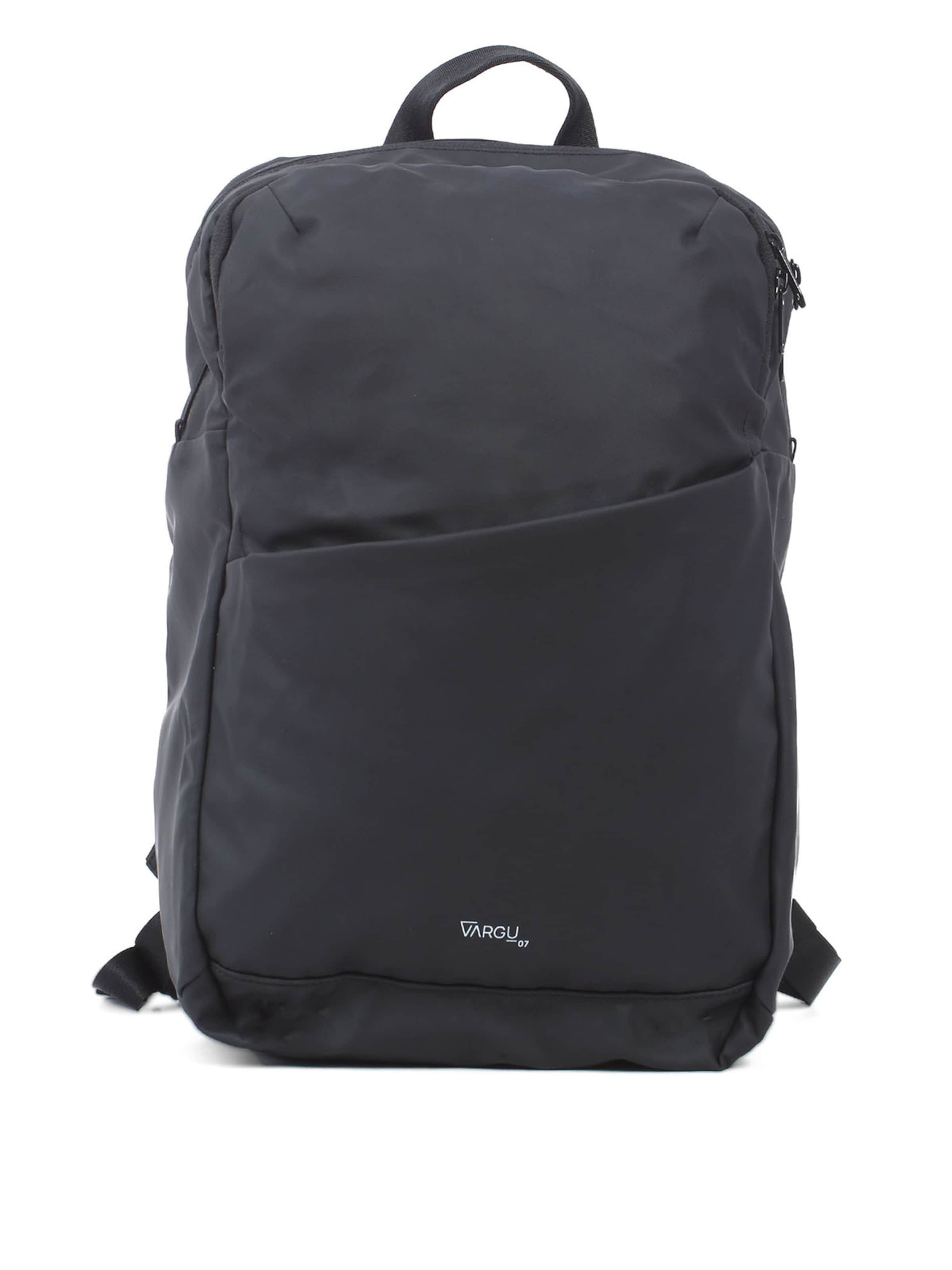 VARGU Rucksack 'HENEL 1' in Schwarz: Vorderseite