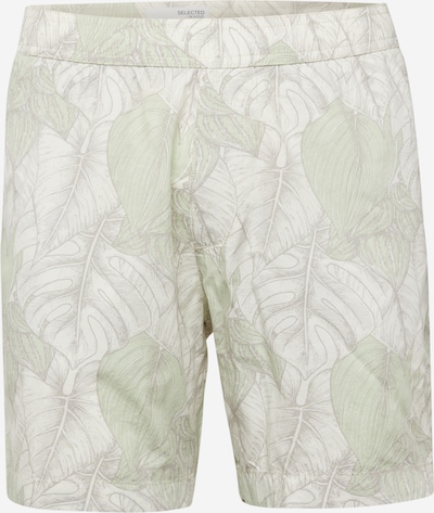 SELECTED HOMME Shorts 'AIR' in grau / hellgrau / apfel, Produktansicht