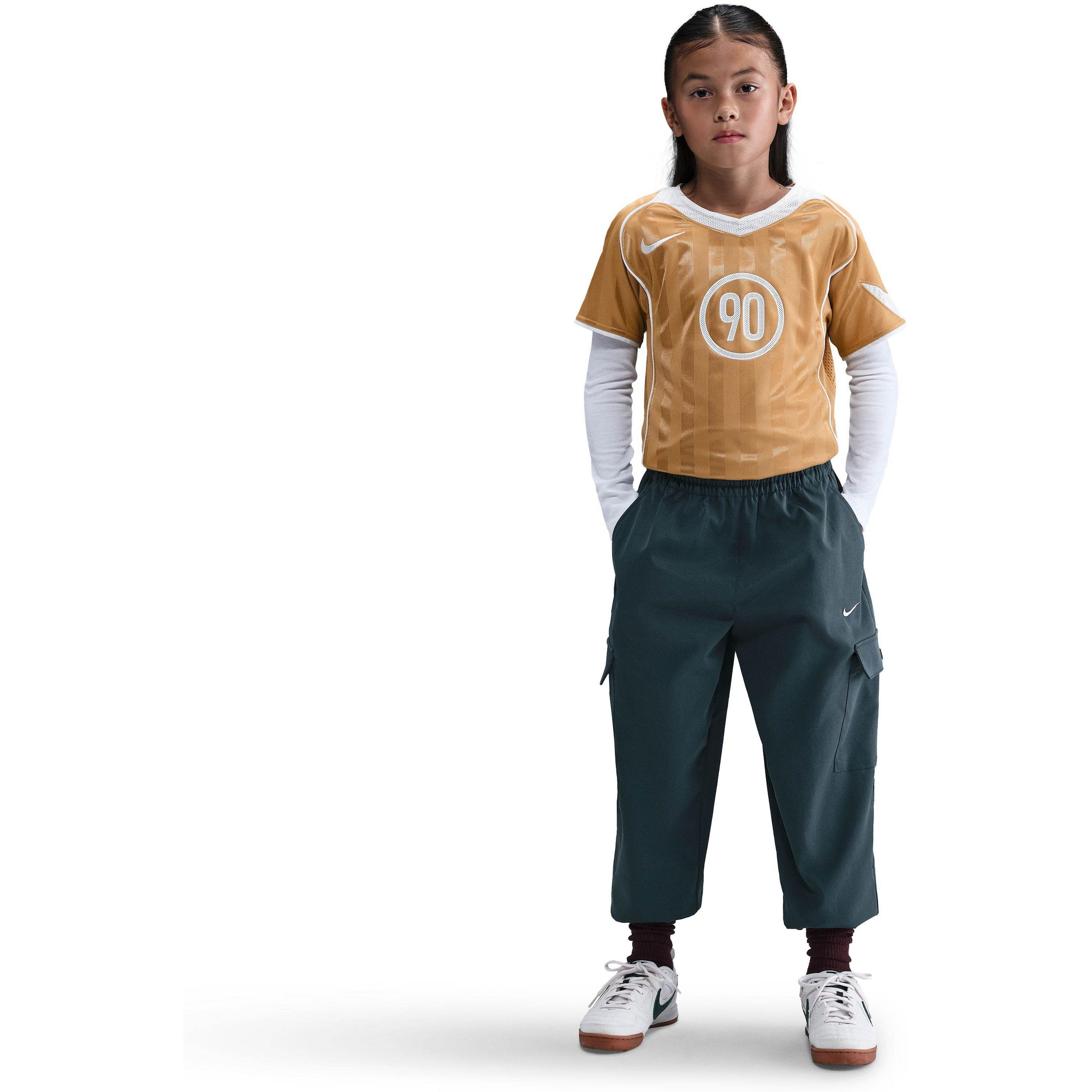 NIKE Toiminnallinen paita 'T90 Energy' värissä keltainen: etupuoli