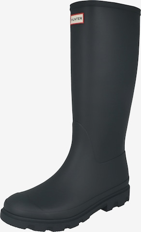 HUNTER Rubber boot 'Downpour' in Blue: front