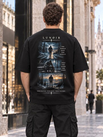 T-Shirt 'Only You Know the Fight' LUNØIR Studio en noir