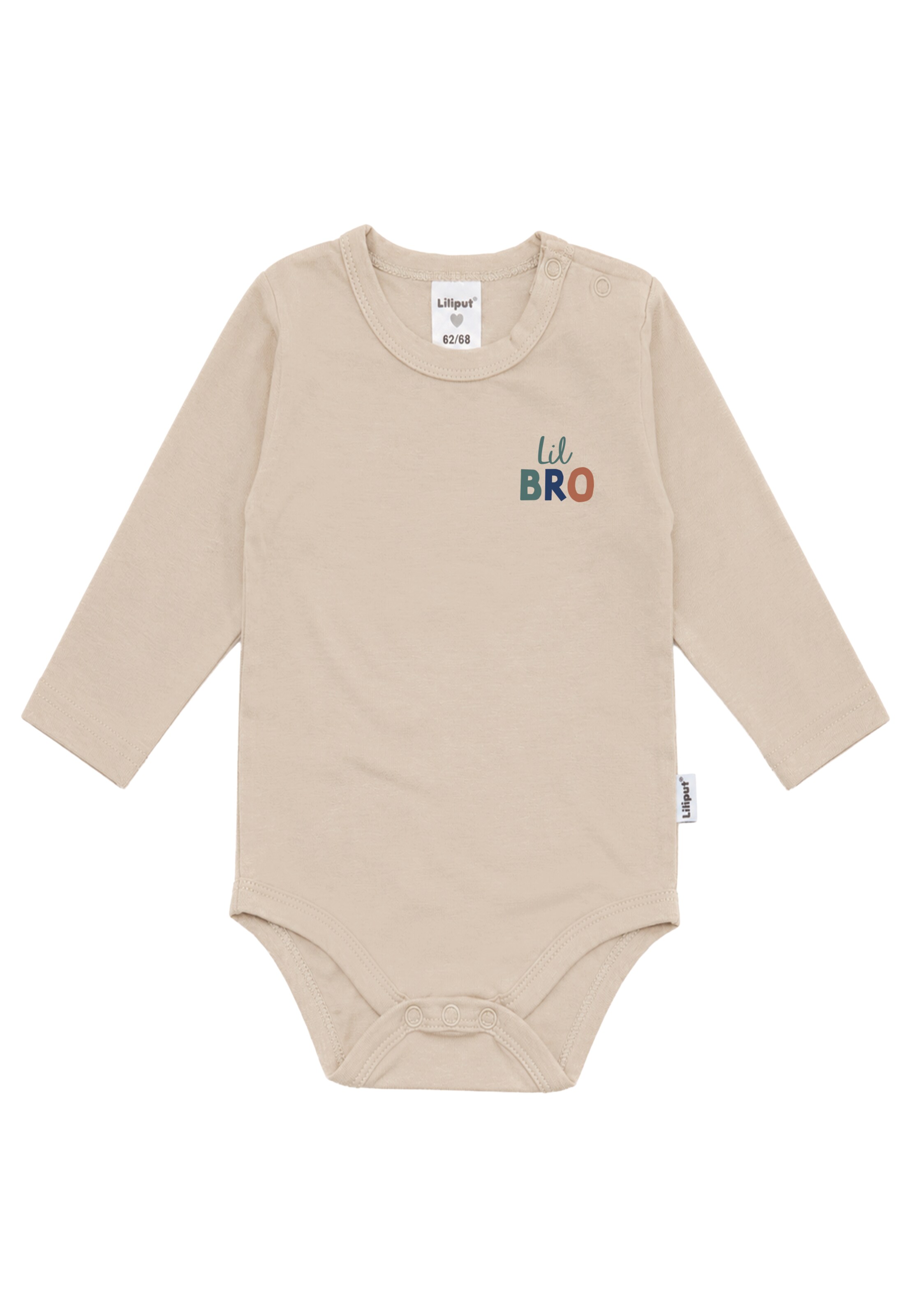 LILIPUT Romper/Bodysuit 'Lil Bro' in Beige: front
