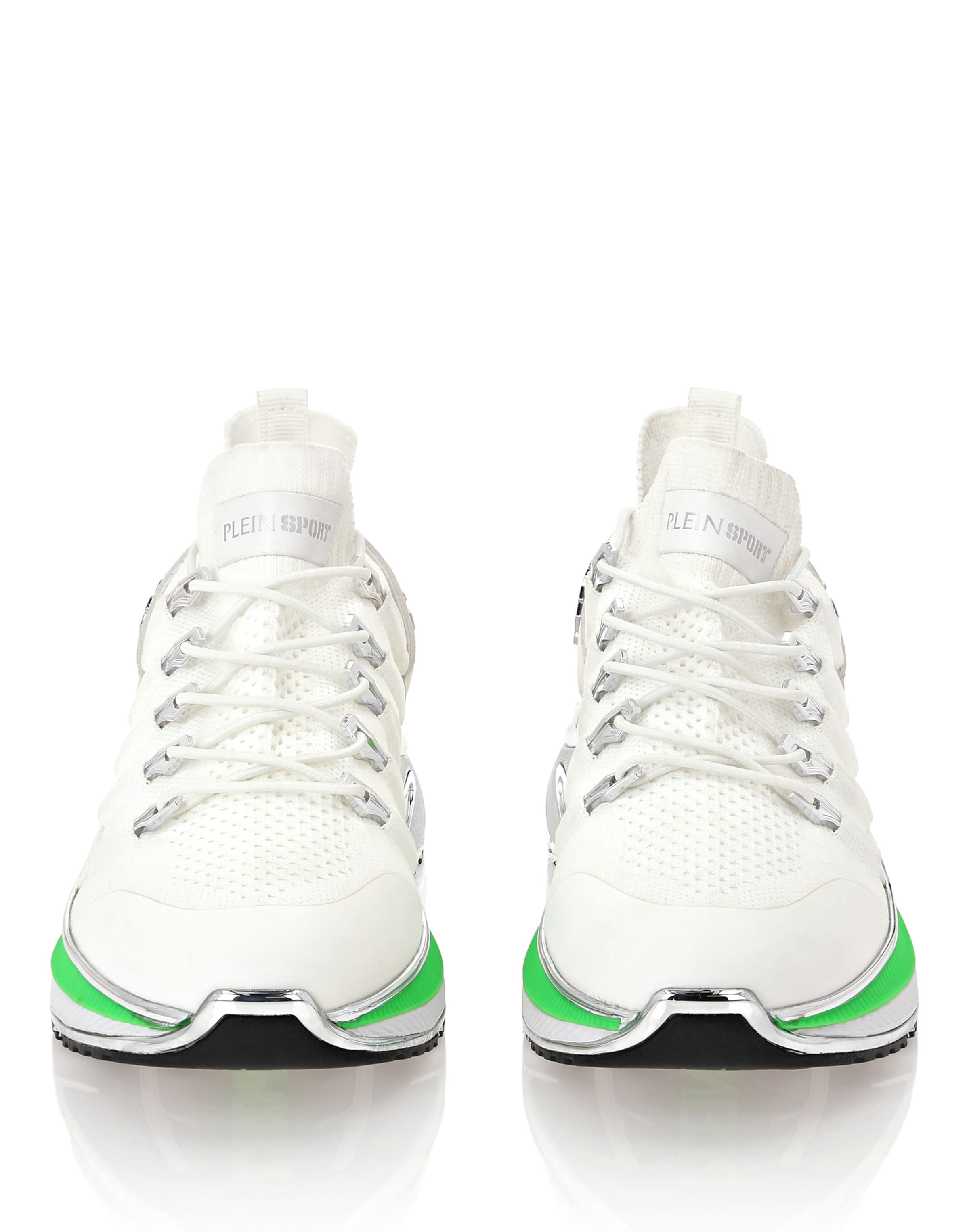 Plein Sport - Zapatillas deportivas bajas 'Chrome Surfer' en blanco