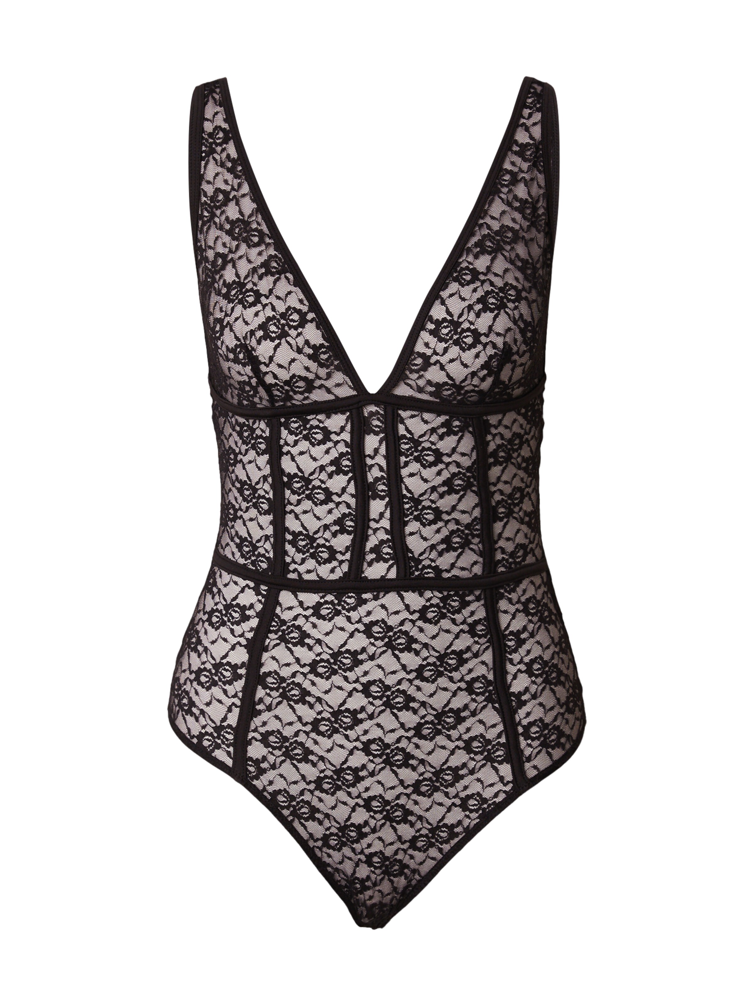 ABOUT YOU Bodi 'Leslie' | črna barva: sprednja stran