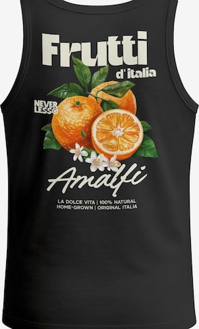Neverless Shirt 'Frutti di italia' in Schwarz: Vorderseite