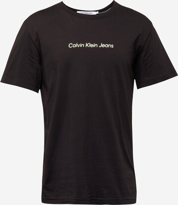 T-Shirt Calvin Klein Jeans en noir : devant