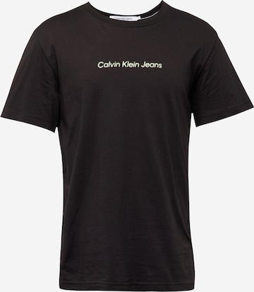 Calvin Klein Jeans T-shirt i svart: framsida