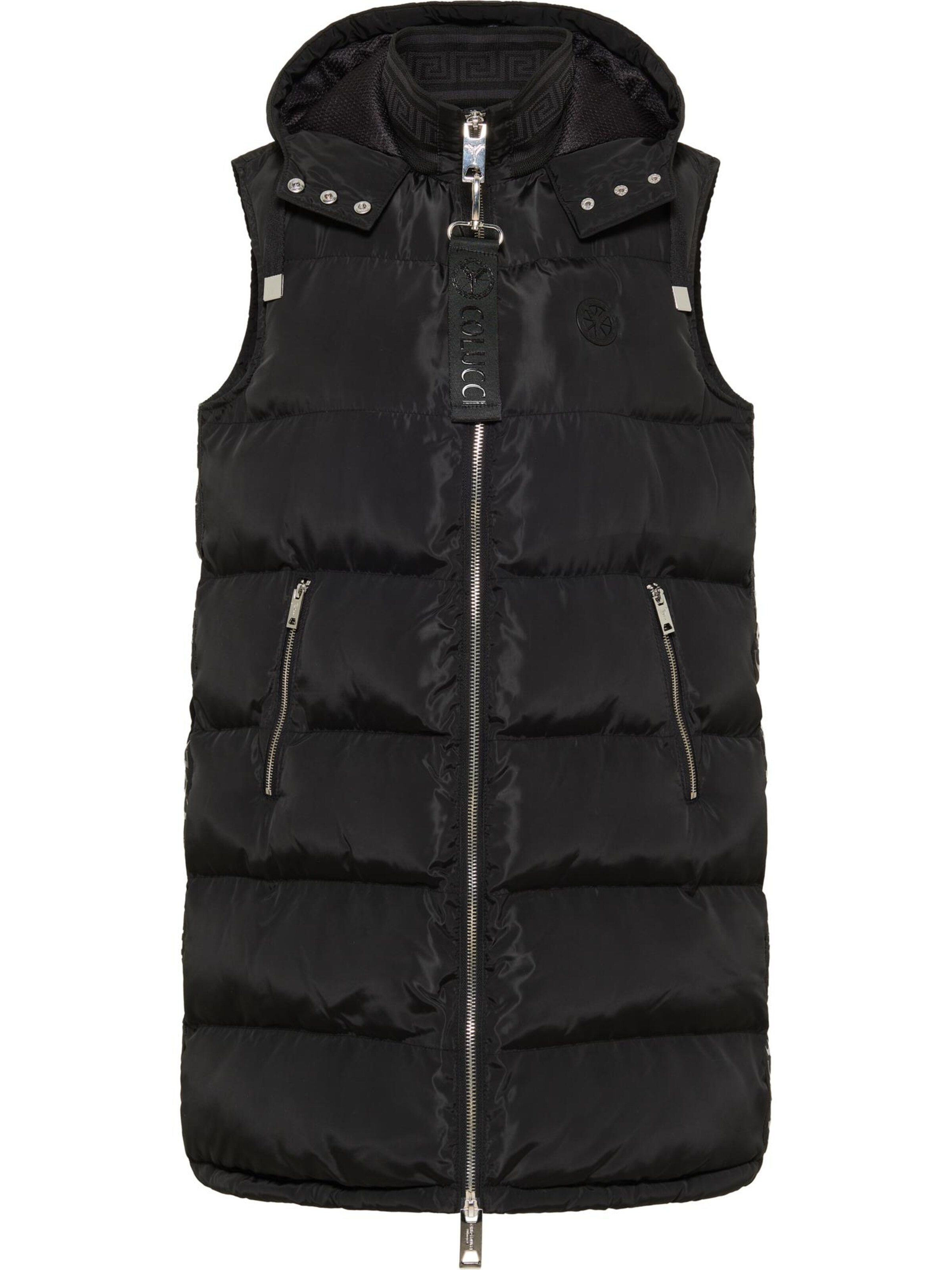 Carlo Colucci Weste 'D'Auria' in Schwarz: Vorderseite