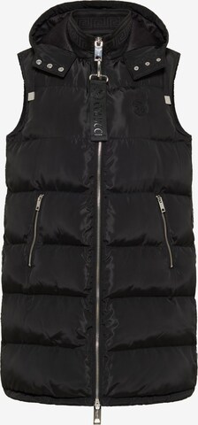 Carlo Colucci Bodywarmer 'D'Auria' in Zwart: voorkant