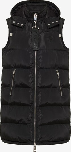 Carlo Colucci Bodywarmer 'D'Auria' in de kleur Zwart, Productweergave