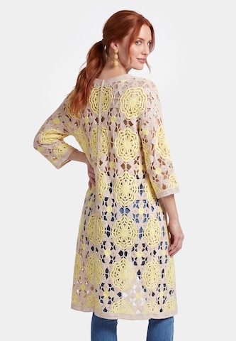 Manteau en tricot 'Resortwear' usha FESTIVAL en jaune