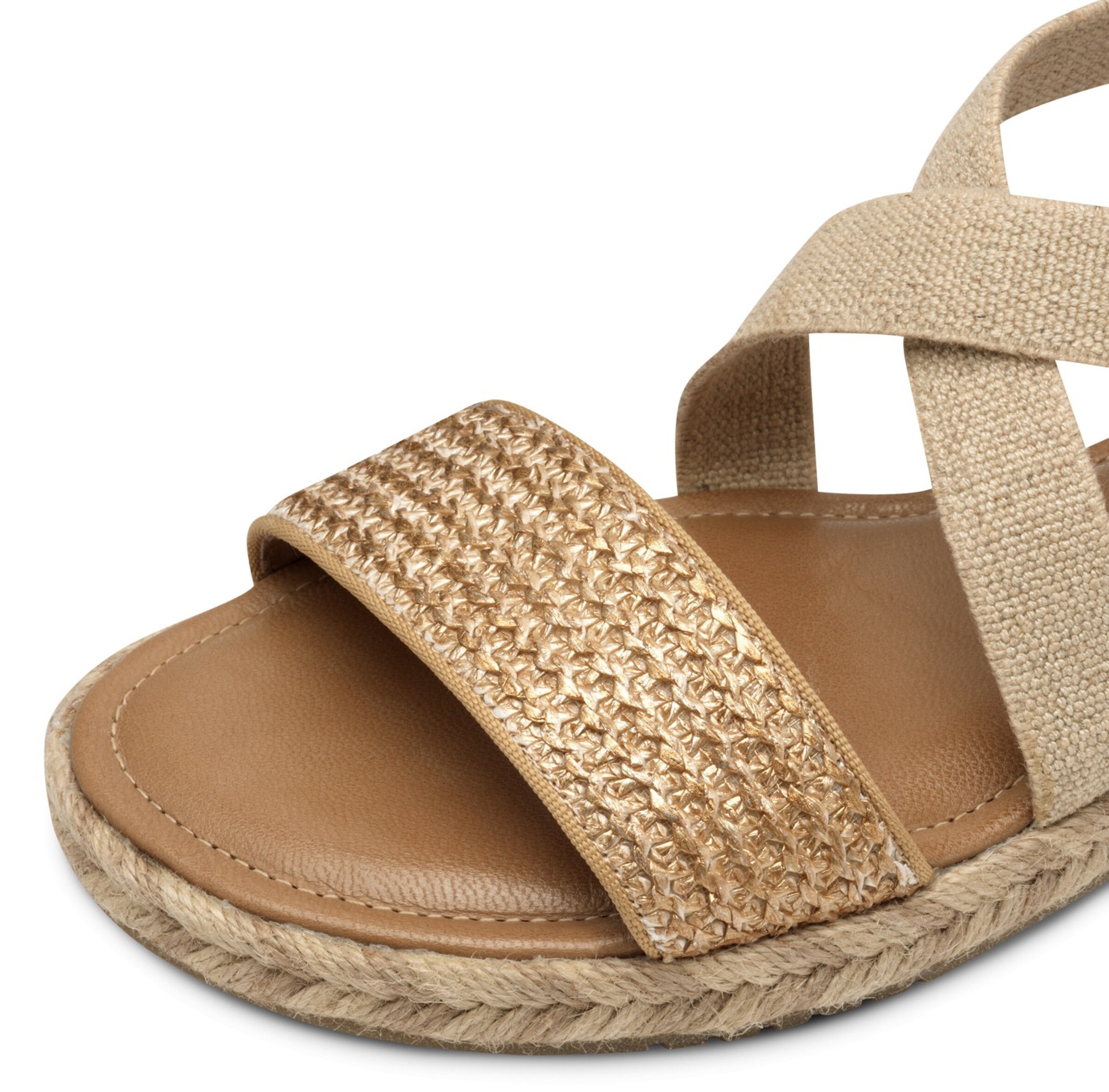 Sandales à lanières Tamaris en bronze