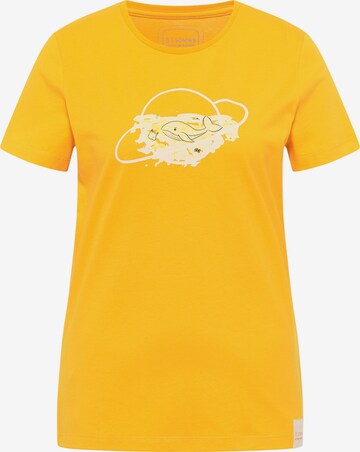 SOMWR Shirt 'TRASHED' in Yellow: front