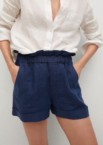 MANGO Regular Shorts 'Indigo' in Blau: predná strana