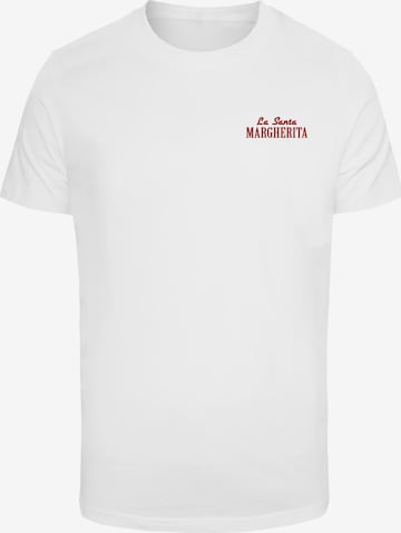 Mister Tee Koszulka 'Pizza Lovers Club' w kolorze biały: przód
