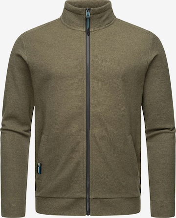 Ragwear Zip-Up Hoodie 'Carlow' in Green: front