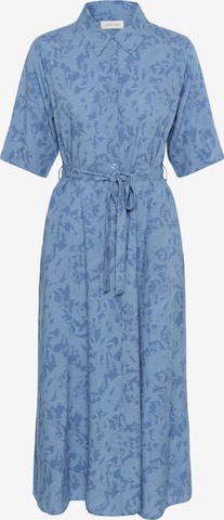 Robe-chemise 'Tiah' Cream en bleu : devant