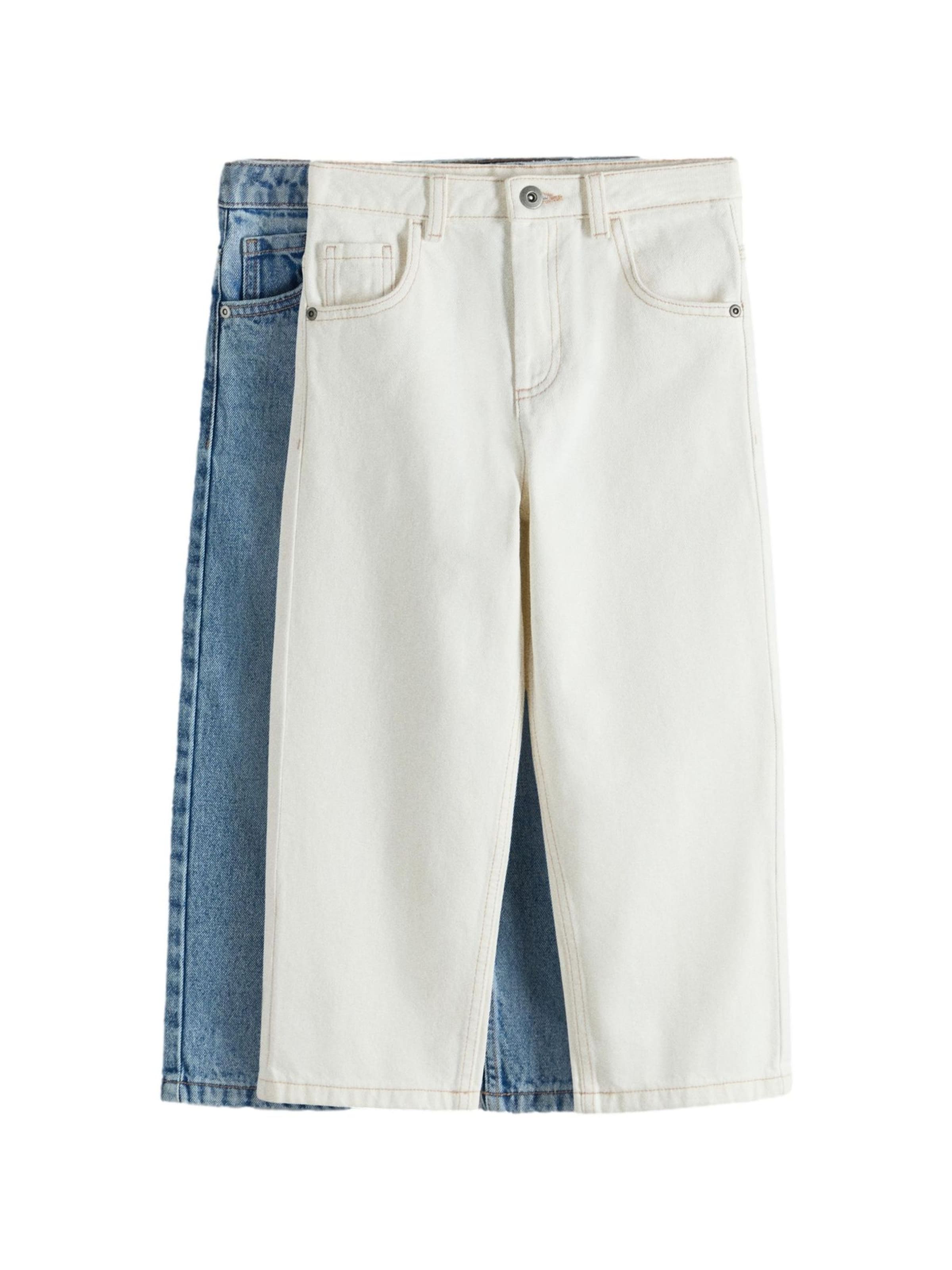 The Set Baggy Jeans in Blau: Vorderseite