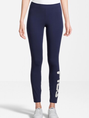 Skinny Pantalon de sport 'BAEK' FILA en bleu : devant