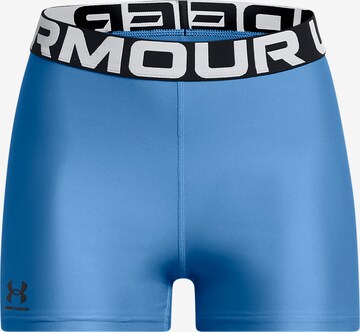 UNDER ARMOUR Skinny Workout Pants in Blue: front