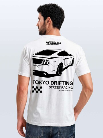 Neverless Shirt 'Tokyo Drifting' in White