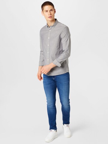 BURTON MENSWEAR LONDON Regular fit Риза в сиво