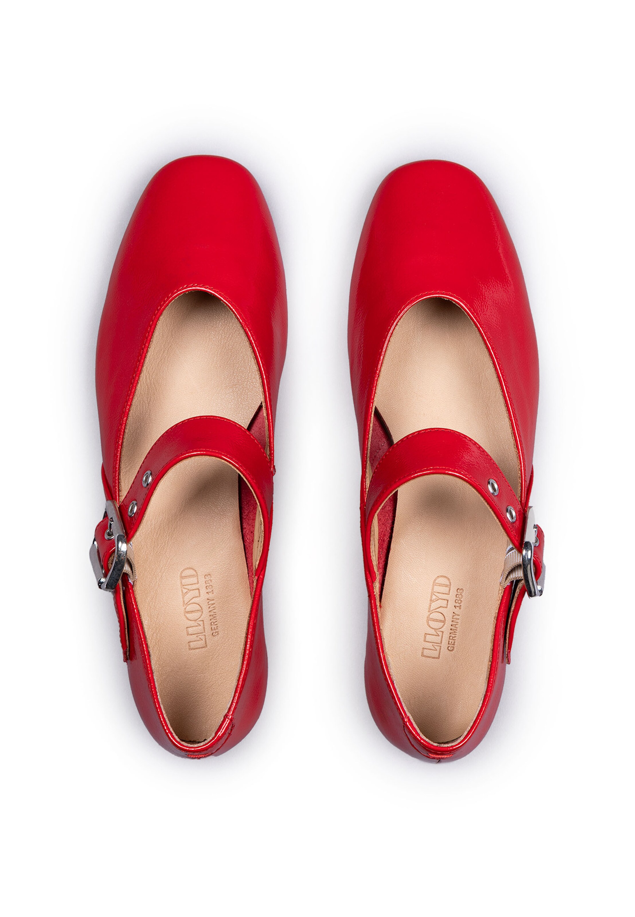 LLOYD Ballerina met riempjes in Rood