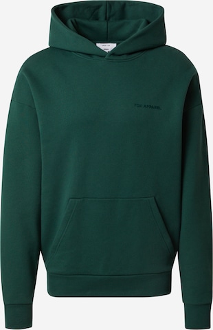 DAN FOX APPAREL Sweatshirt 'Sebastian' Heavyweight' in Groen: voorkant