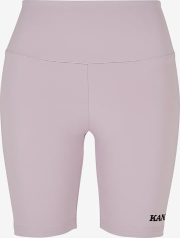 Karl Kani Skinny Legginsy ' KW231-021-2 KK Small Retro' w kolorze fioletowy: przód