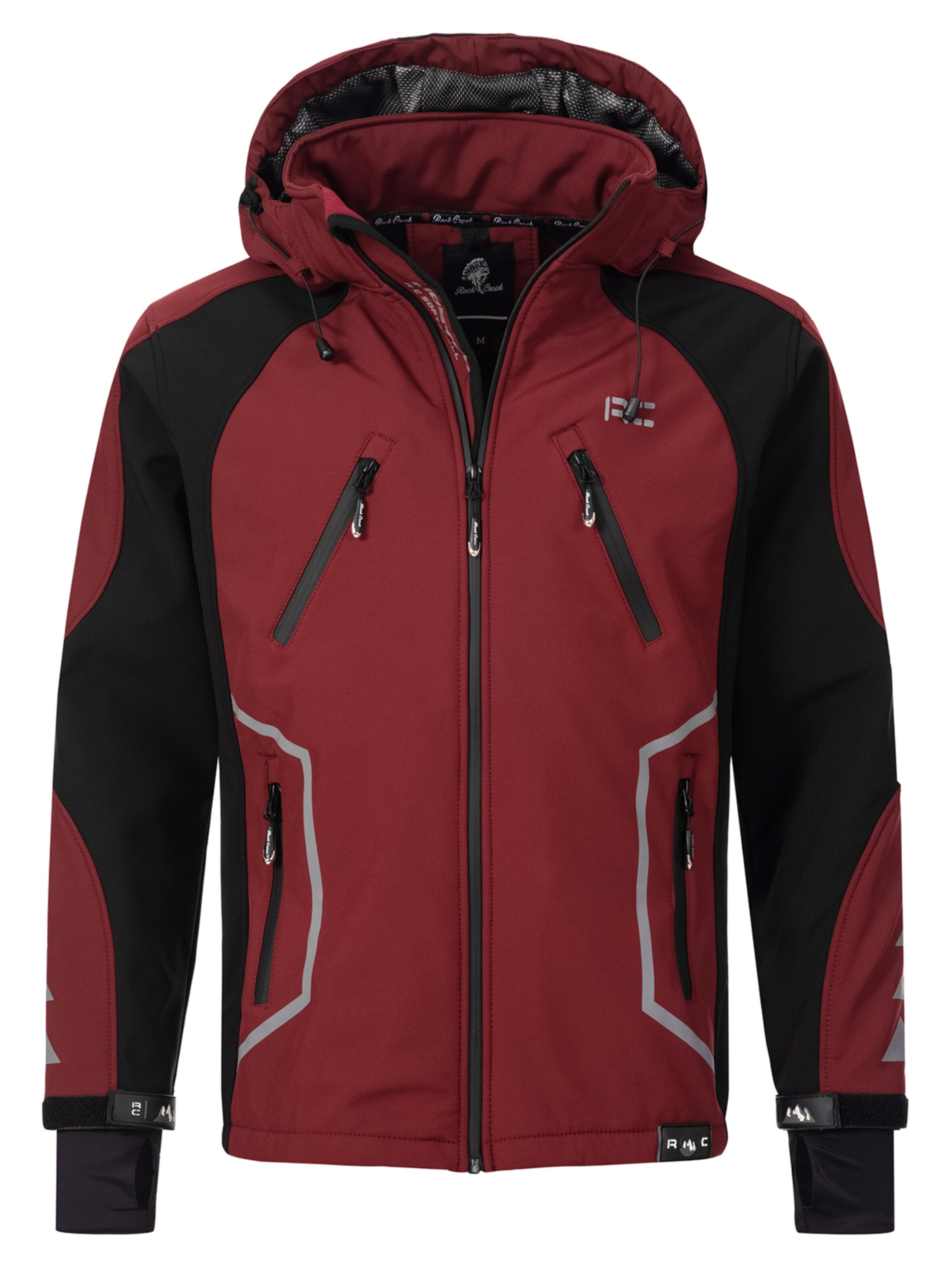 Rock Creek Outdoorjacke in Rot: Vorderseite