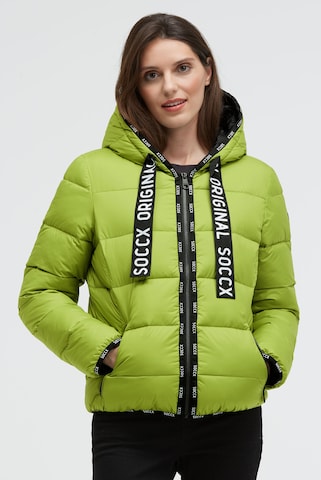 Soccx Winter Jacket in Green: front