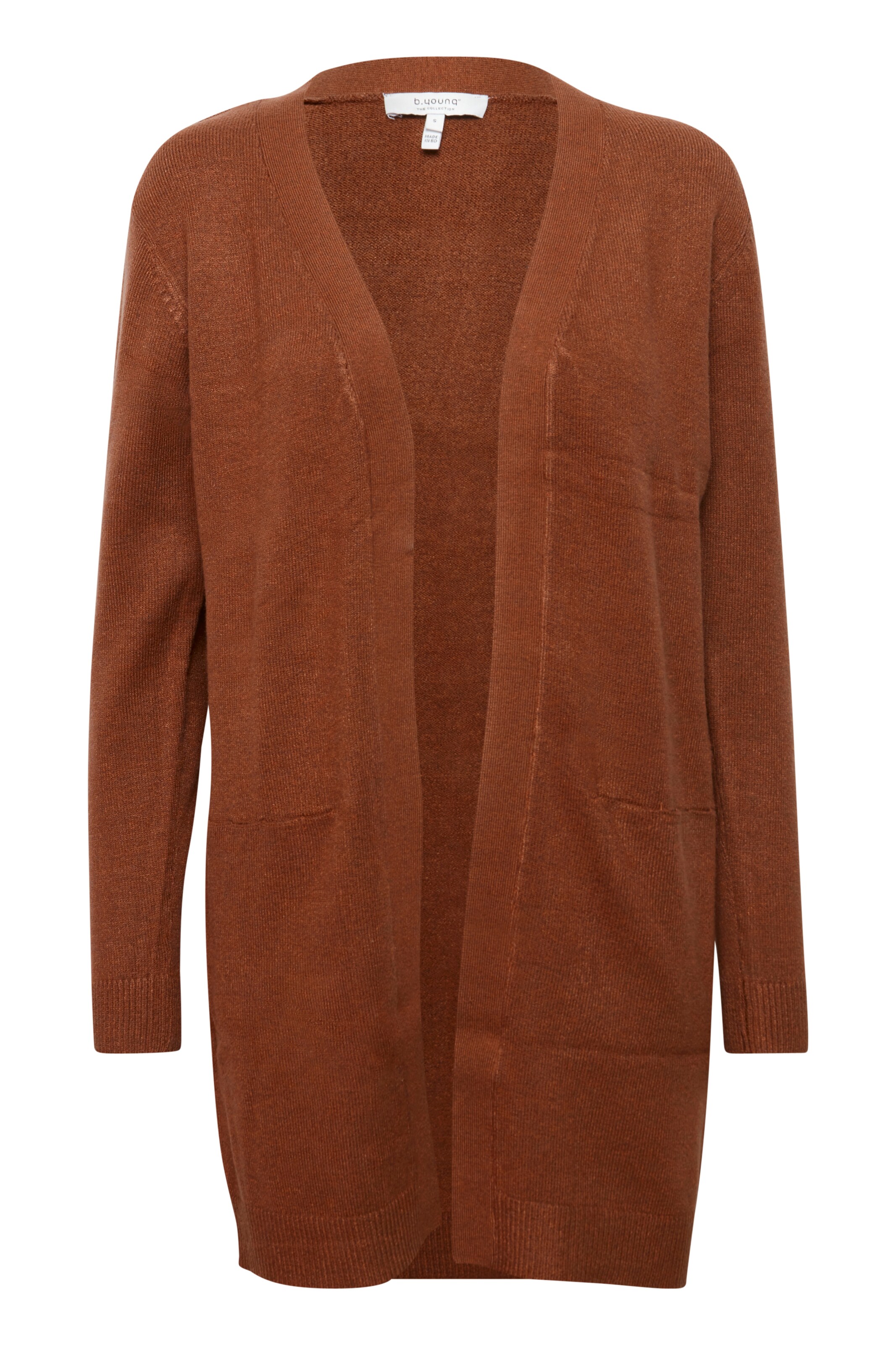 b.young Gebreid vest 'BYNonina' in Bruin: voorkant