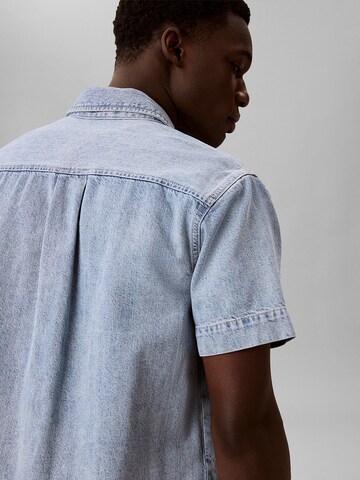 Calvin Klein Jeans Regular Fit Hemd in Blau