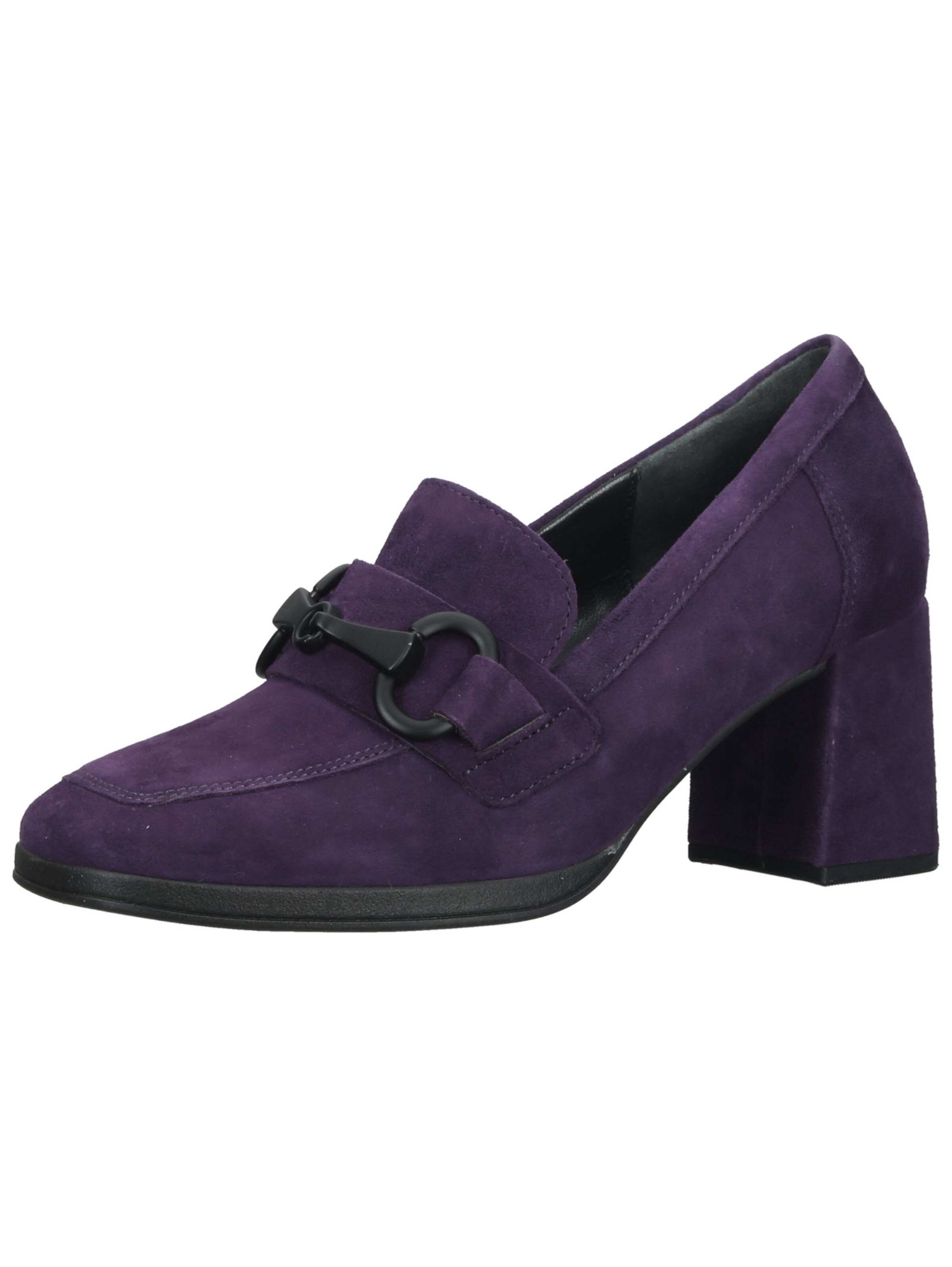 GABOR Platform Heels in Purple: front
