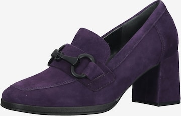 GABOR Platform Heels in Purple: front