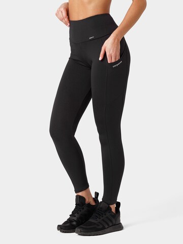 Carpatree Skinny Leggingsit 'Libra ' värissä musta: edessä